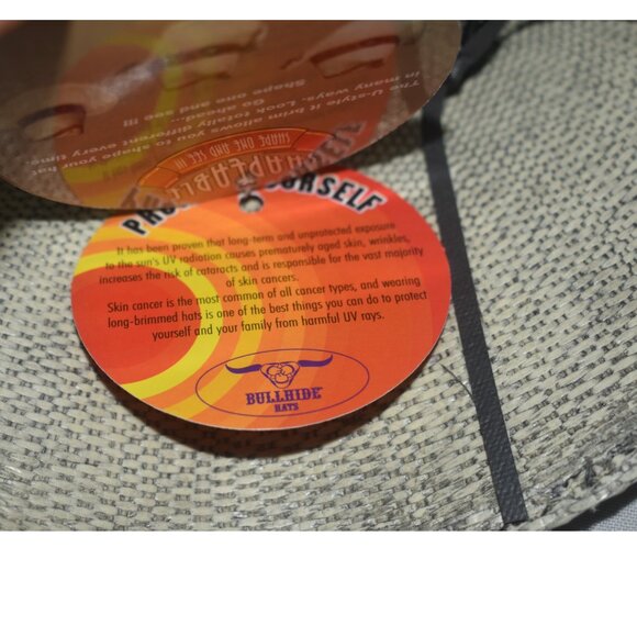 Bullhide Straw Hat Western Cowboy Shapeable M - Picture 6 of 12